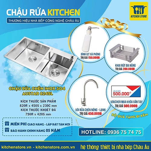 Chậu rửa chén Austar AU-8245L