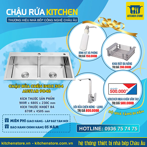 Chậu rửa chén Austar AU-9048C