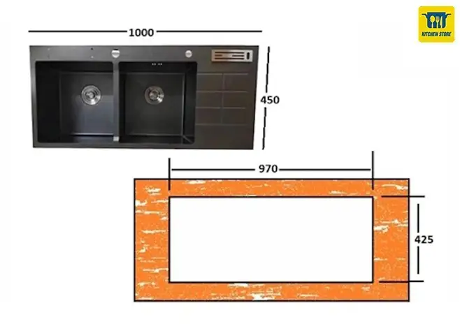 Chậu rửa bát Canzy CZ 1045KNB