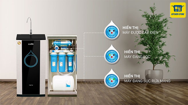 Màn hình hiển thị rõ các hoạt động của máy.