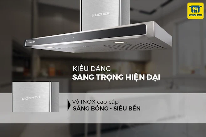 Máy hút mùi áp tường Kocher K-225D (90cm)