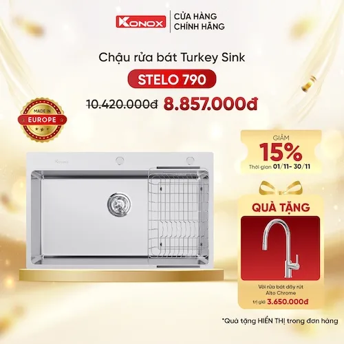 Chậu rửa bát Turkey Sink STELO 790